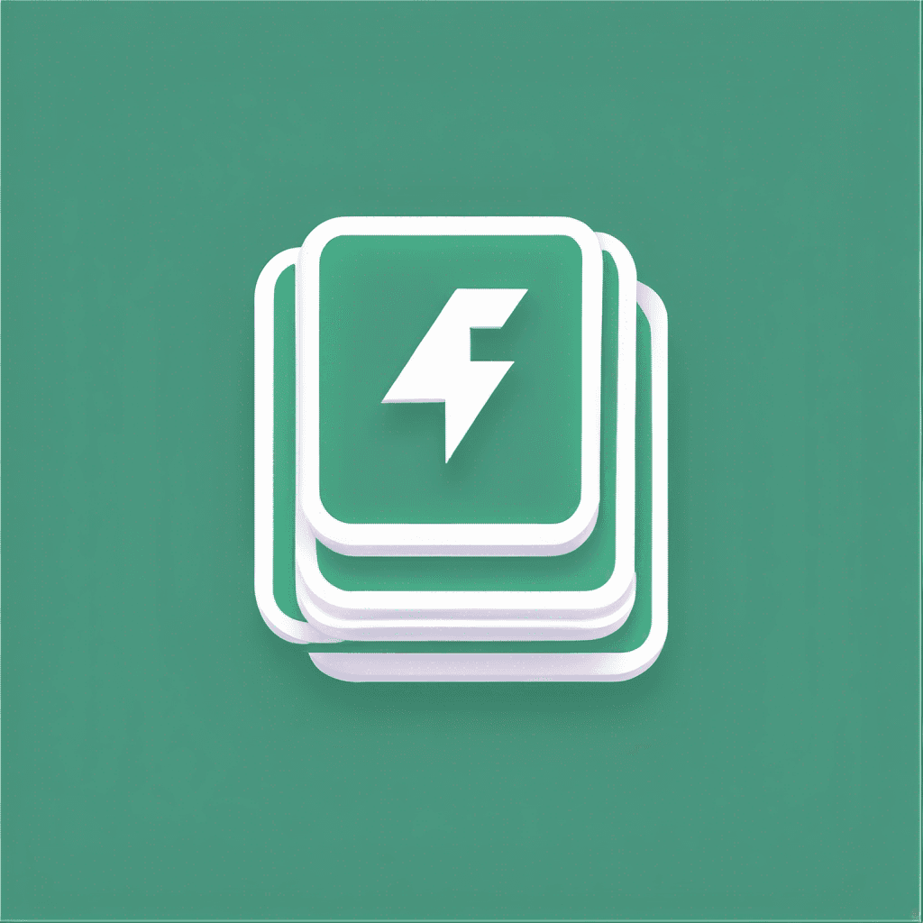 Minimalistic "flashcards" Icon Design