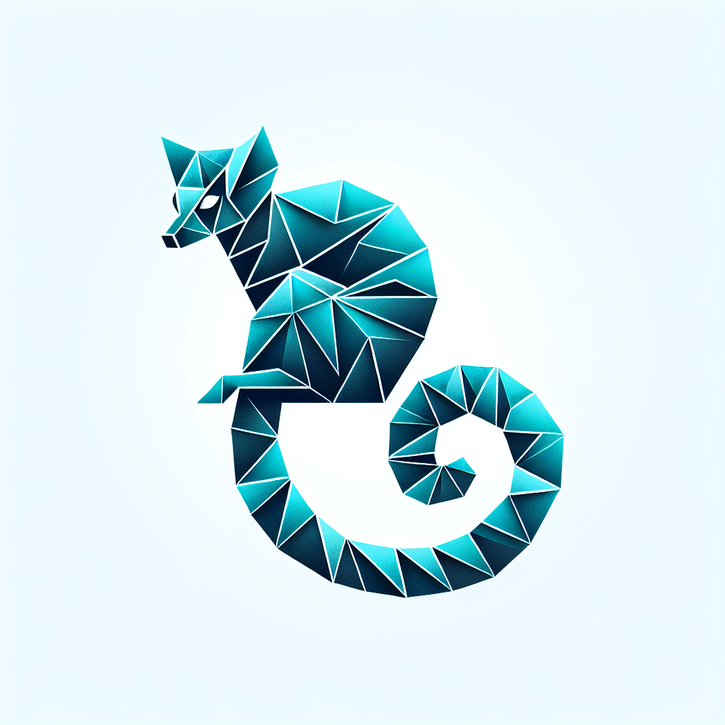 Origami "lemur" Icon Design