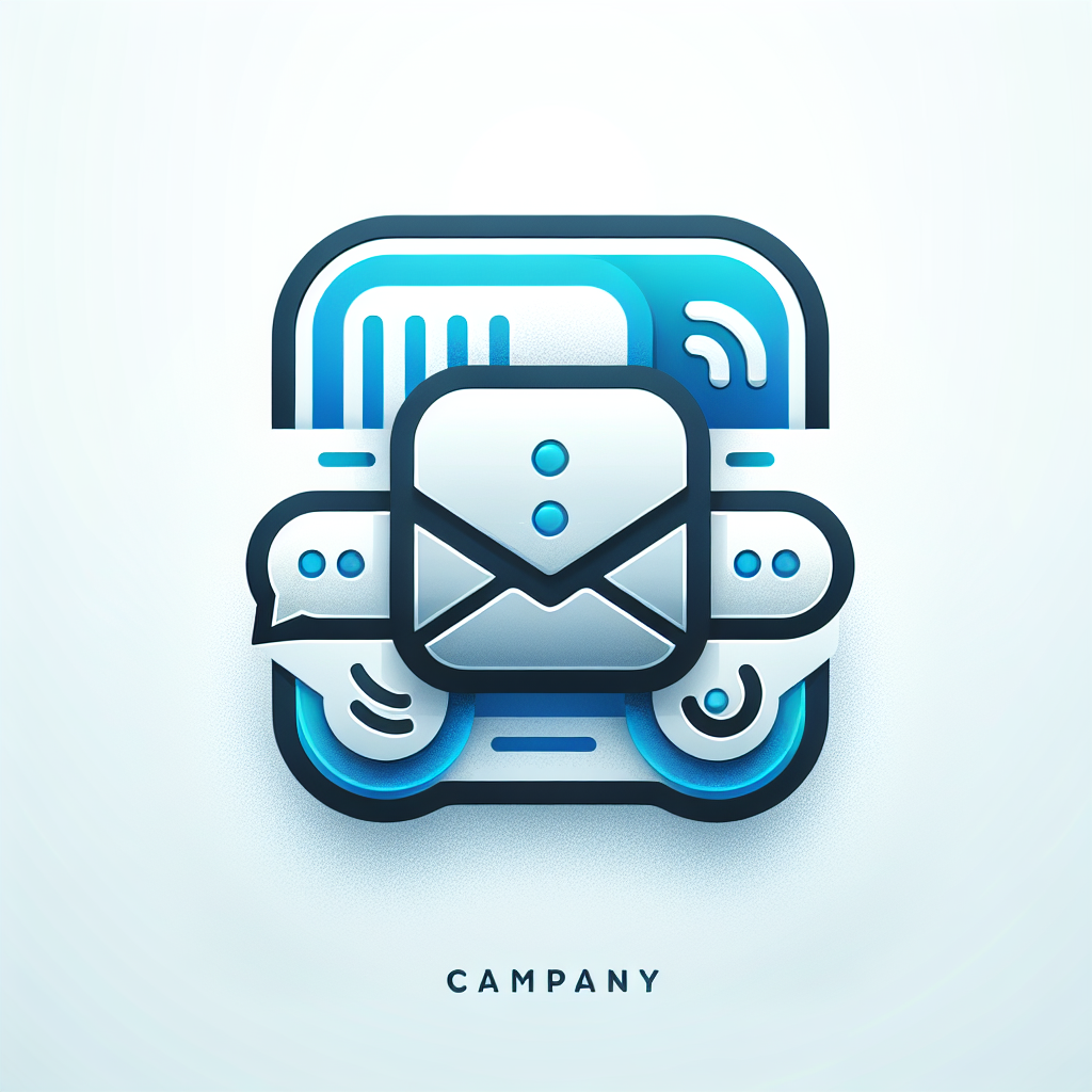 Modern "create an icon for the following: email, SMS, live chat, and VoIP" Icon Design