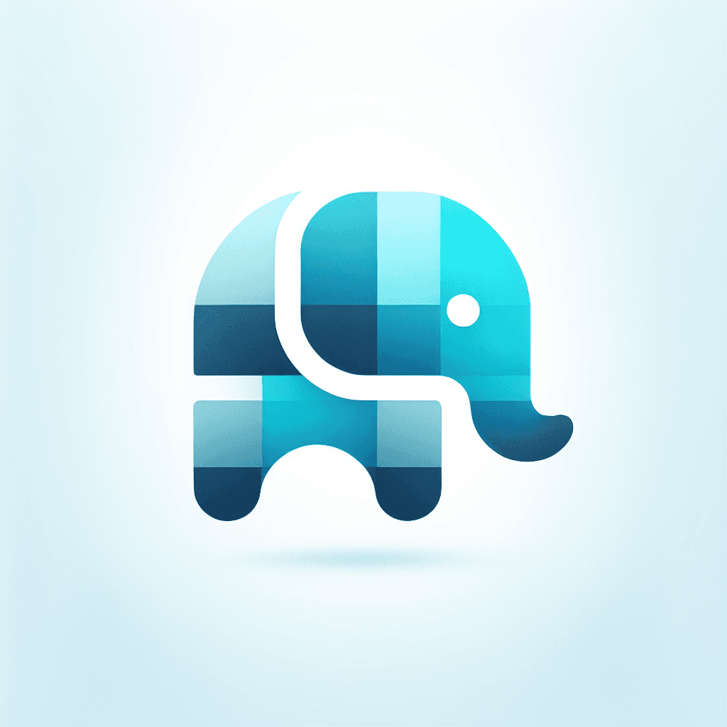 Modern "elephant in m abstract design" Icon Design