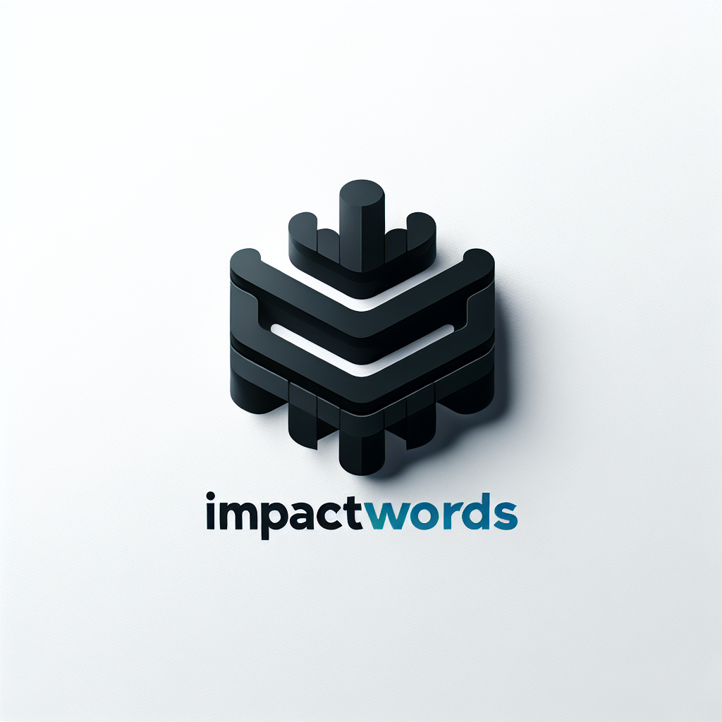 Modern "impactwords logo" Icon Design