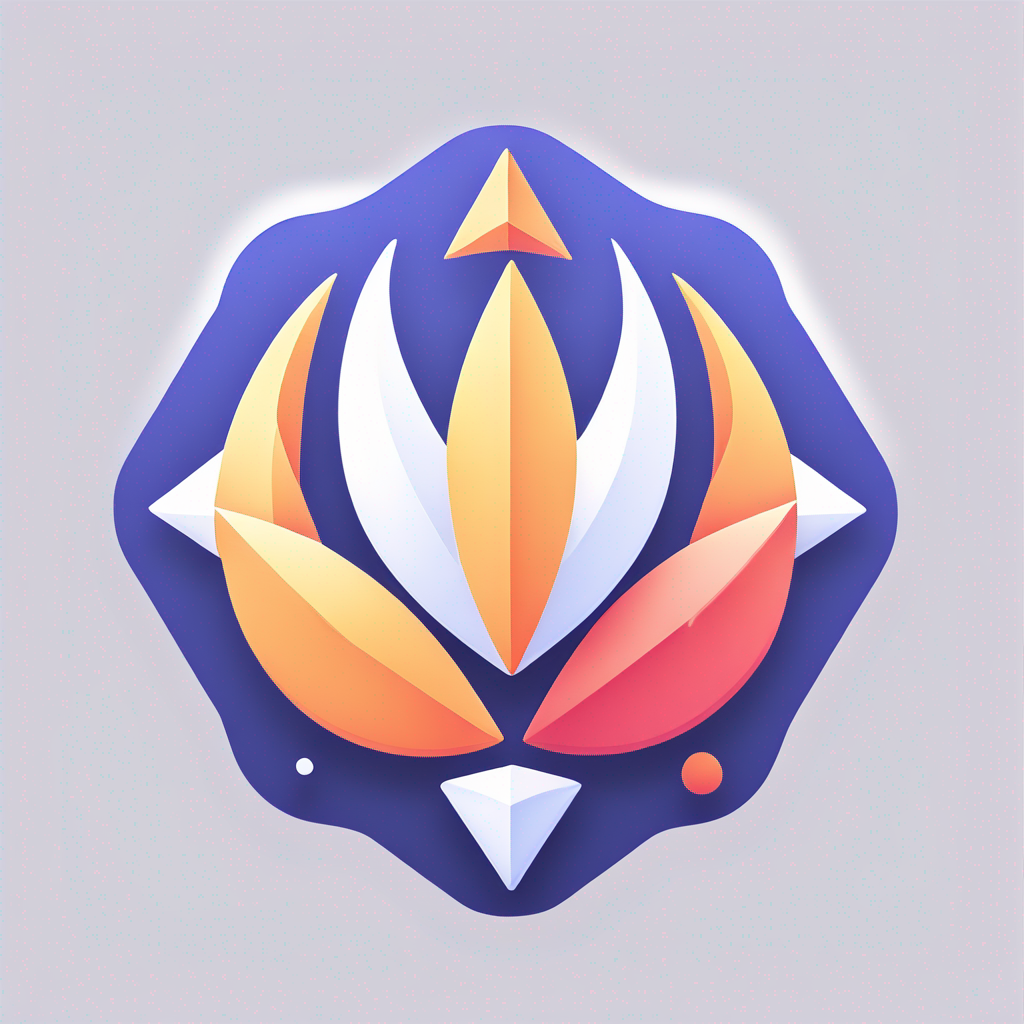 Polygonal "Tattoo designer app" Icon Design