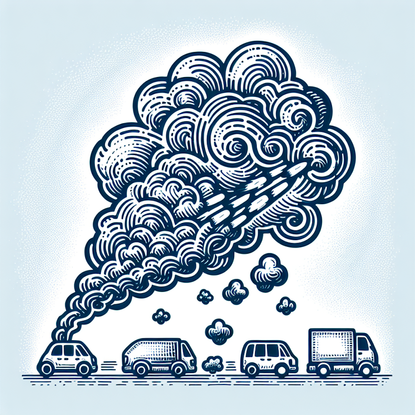 Vehicle Emissions: Cars, Trucks, And Buses Release Pollutants Like Nitrogen Oxides And Carbon Monoxi