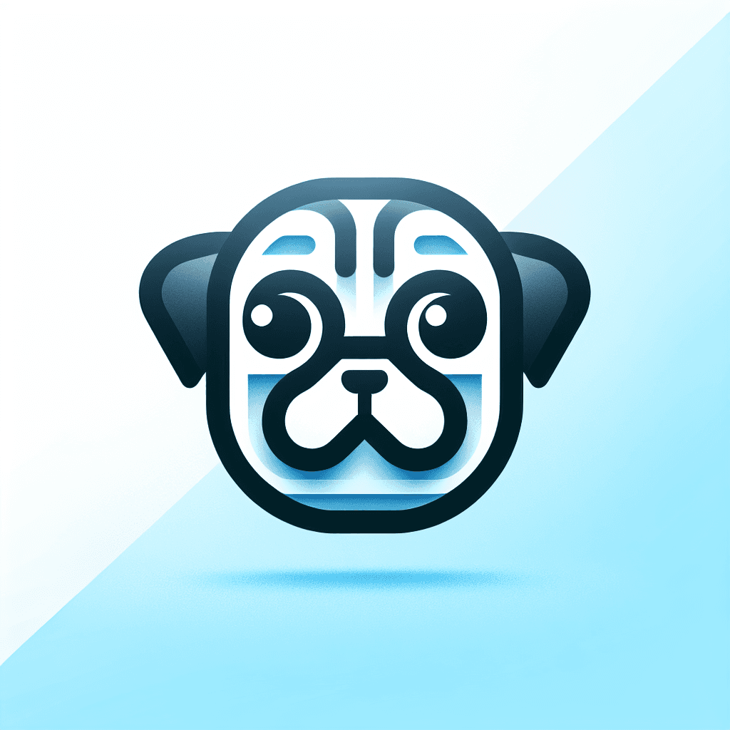 Modern "pug face" Icon Design