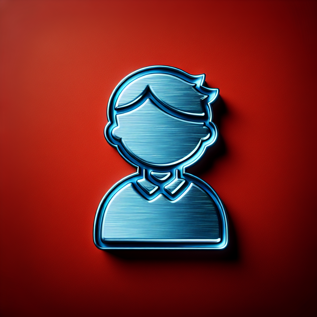 Metallic "pre preimary school student" Icon Design