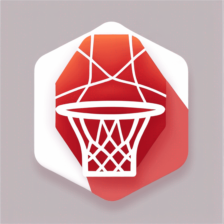 Polygonal "basketball" Icon Design