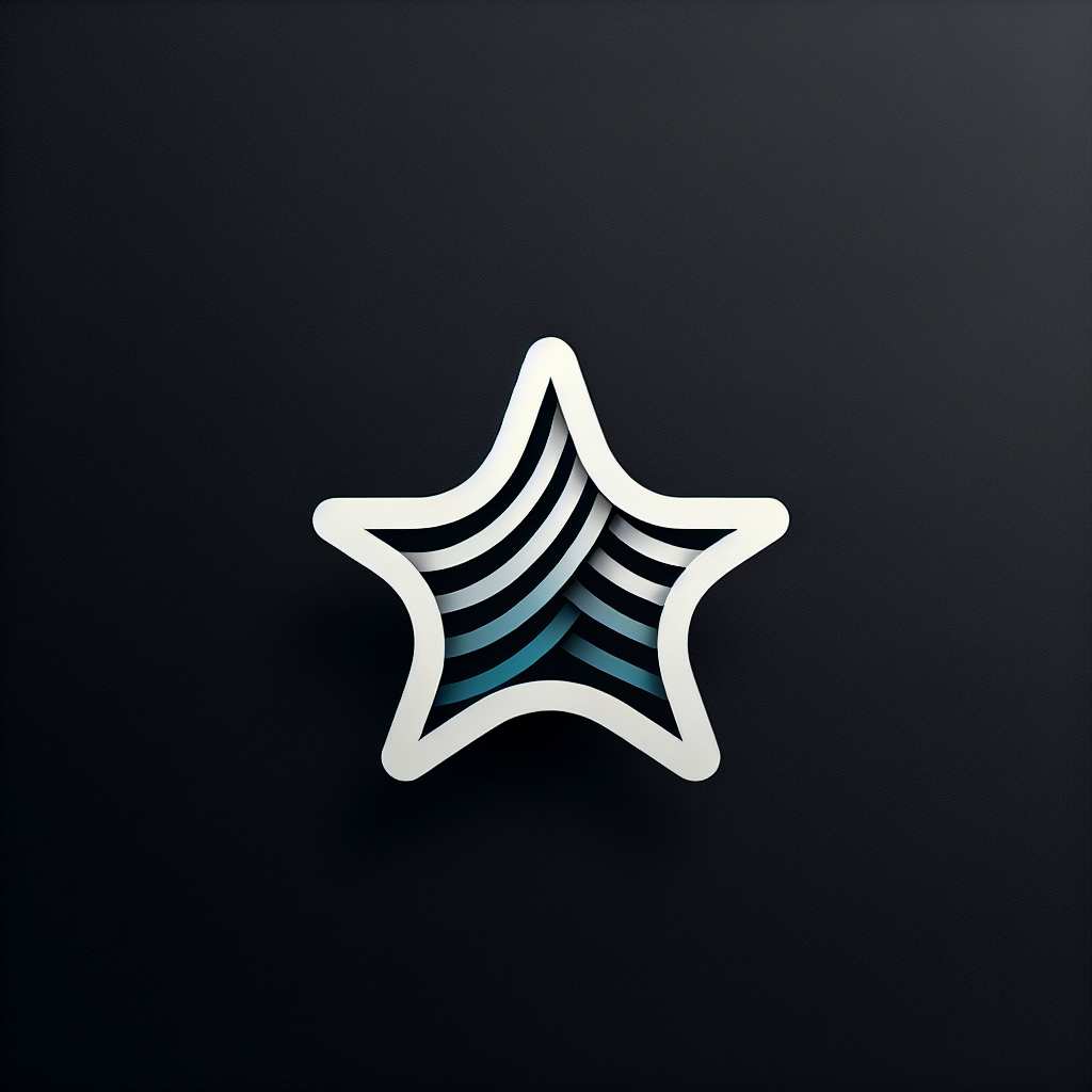 Modern "StarWave" Icon Design