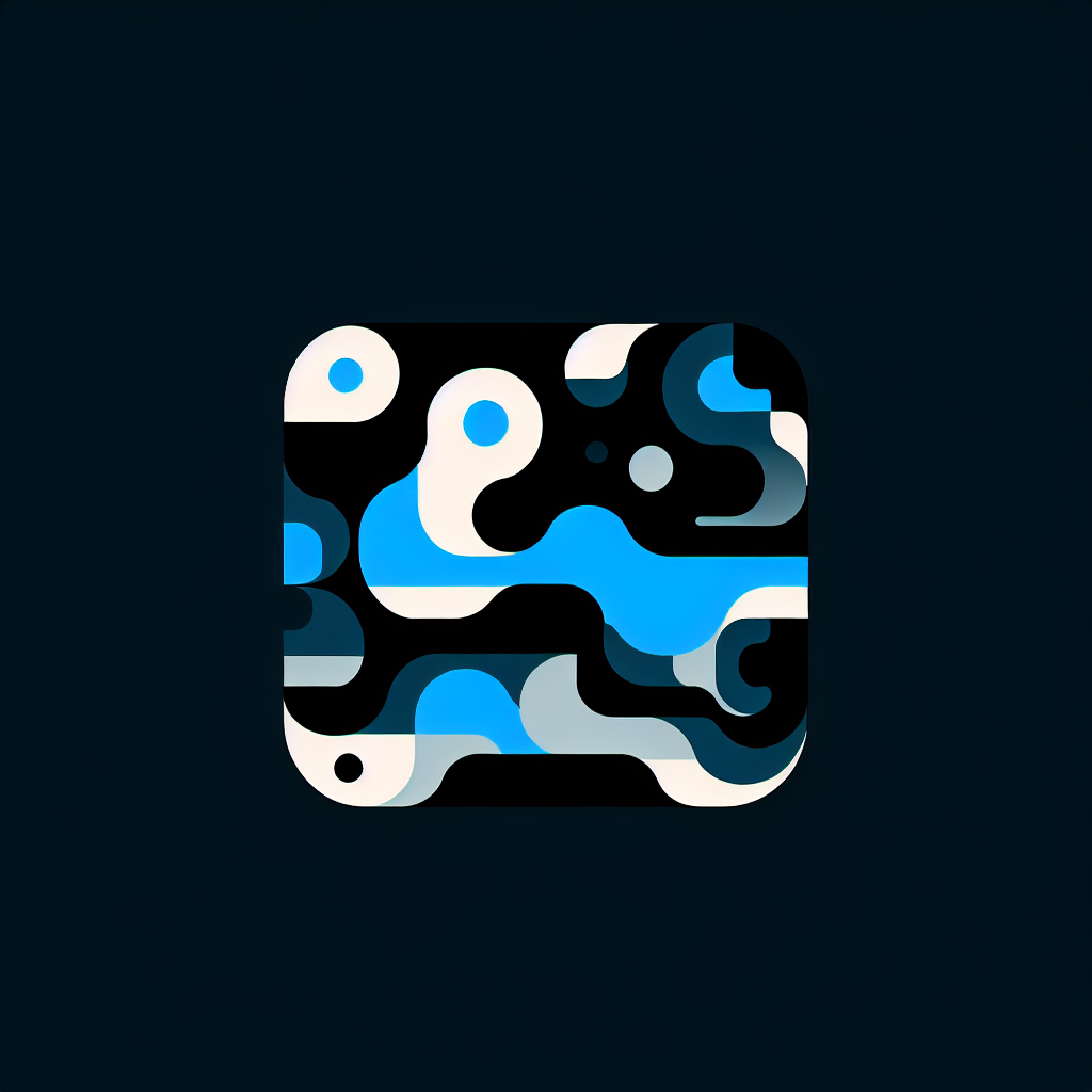 Abstract "a AI powered notion-like editor app" Icon Design