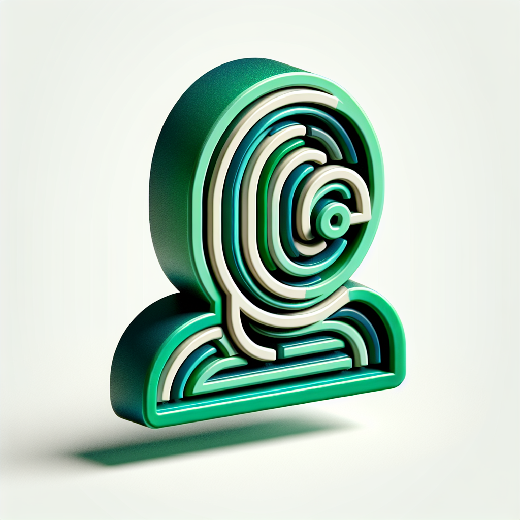 3D "abstract AI Writer" Icon Design