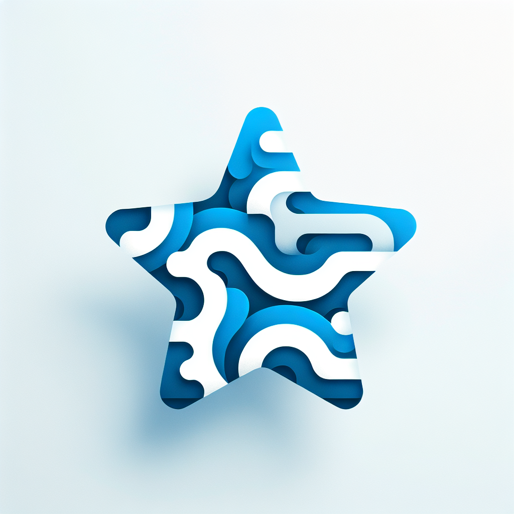 Abstract "a star" Icon Design