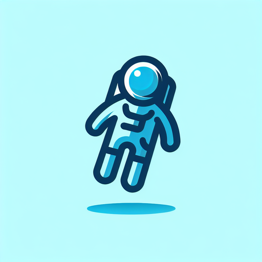 Modern "a floating astronaut" Icon Design