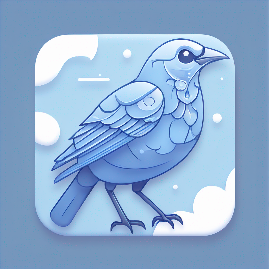 Modern "a very detailed bird" Icon Design