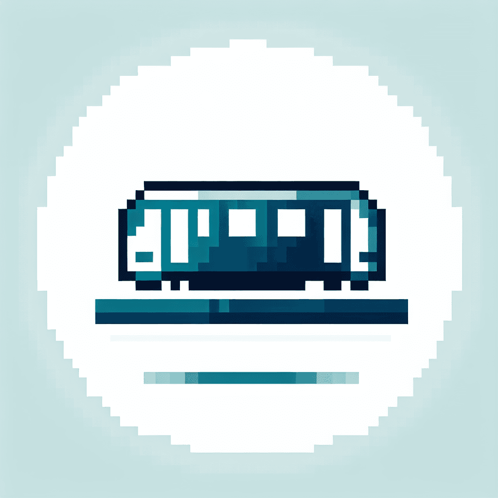 Pixelated "metro" Icon Design