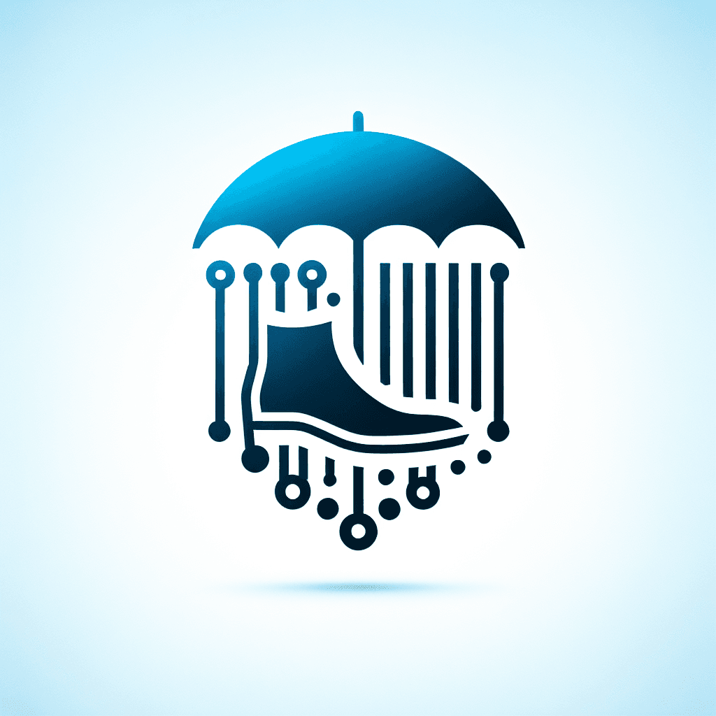 Modern "shoe or umbrella and it should show technology" Icon Design