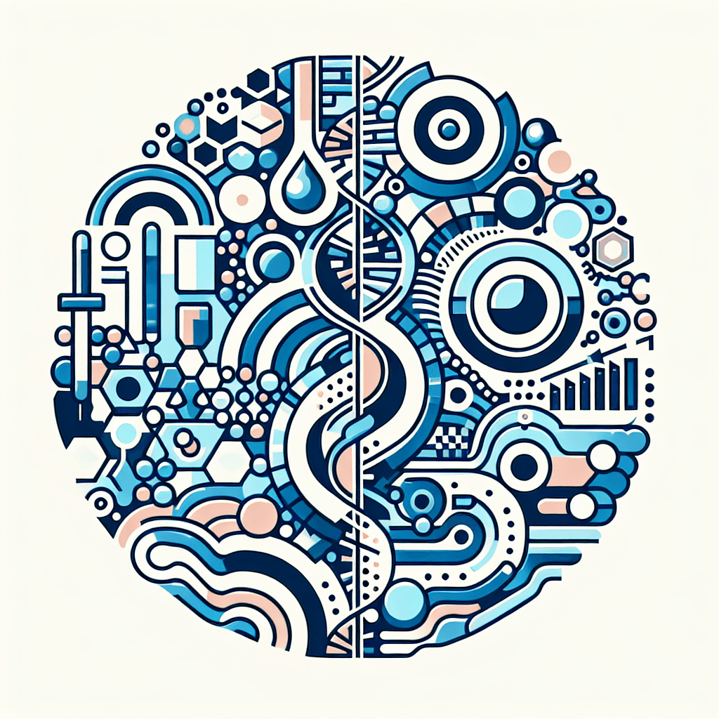 Abstract "Target Selection
Analysing biological pathways and thereby identifying "druggable" targets." Icon Design