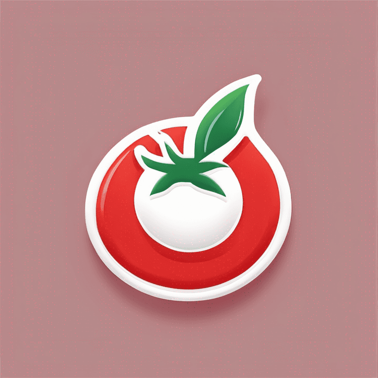 3D "kicked tomato" Icon Design