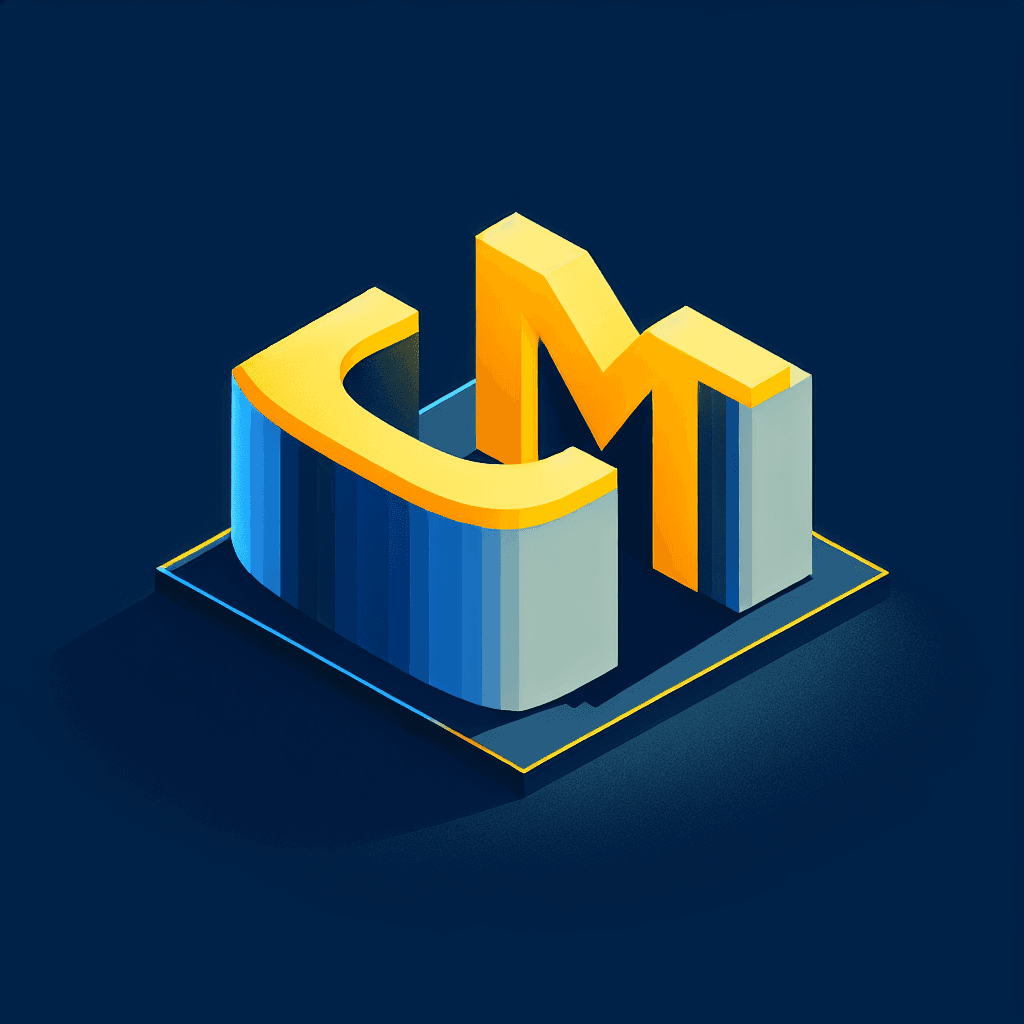 Isometric "Word “CRM”" Icon Design