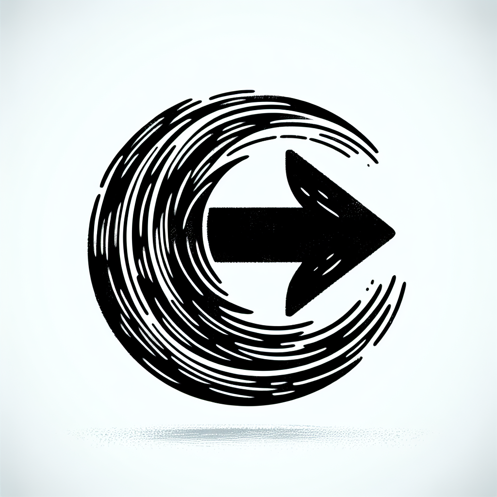 Hand Drawn "forward thinking" Icon Design