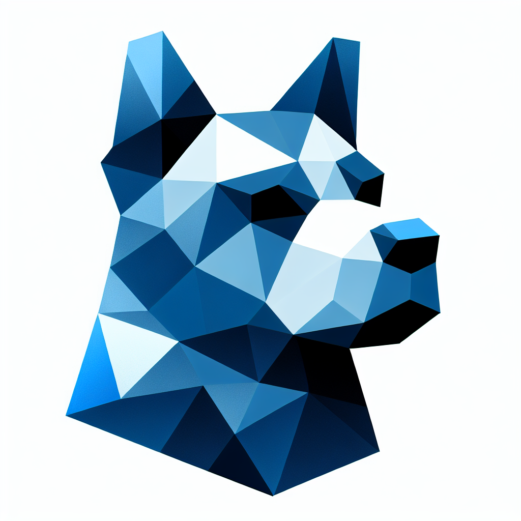 Polygonal "dawg" Icon Design