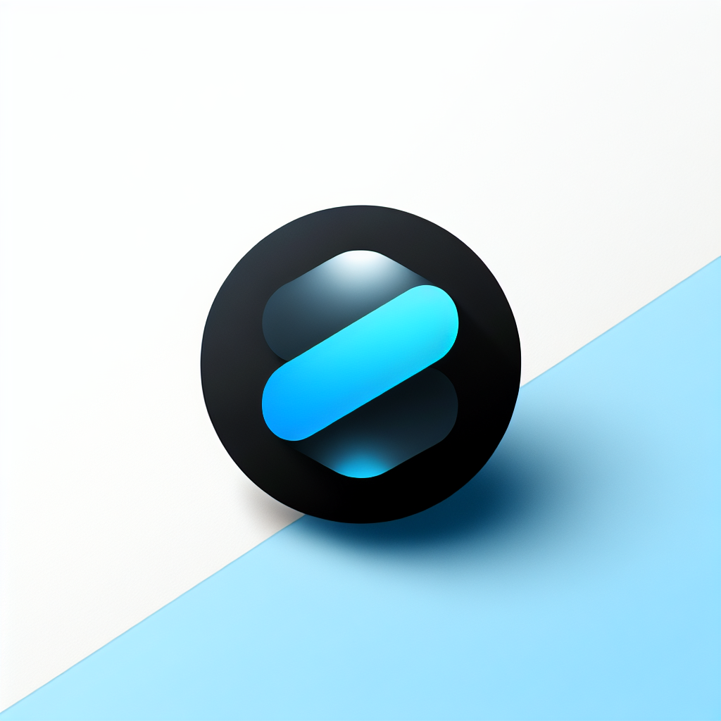 Modern "vscode extension called Vibrant Abyss with pitch black and vibrant colors" Icon Design