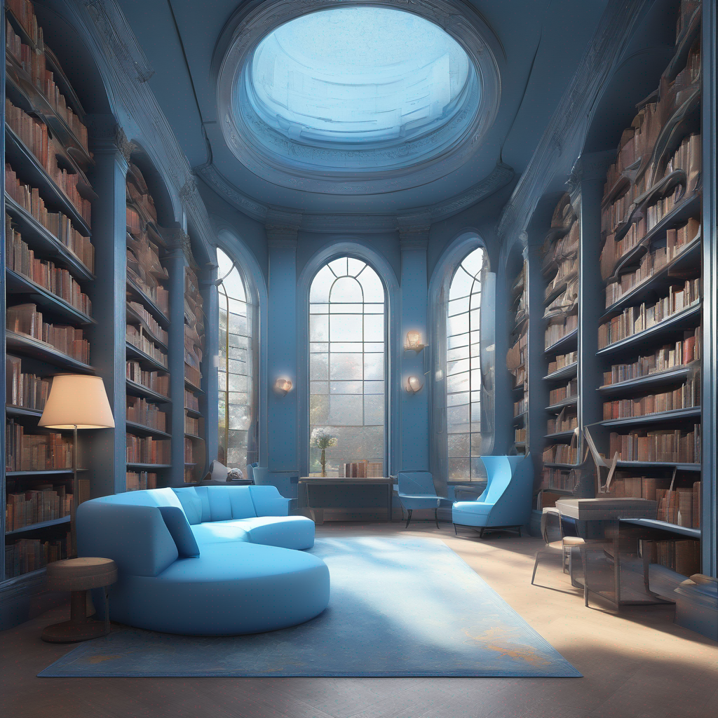 Modern "enchanted library" Icon Design