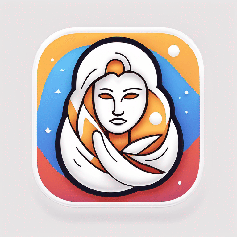 Hand Drawn "tattoo generator app" Icon Design