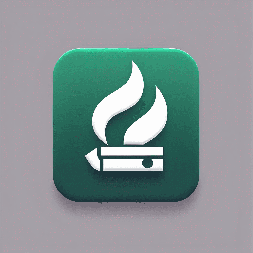 Modern "smoking in room" Icon Design