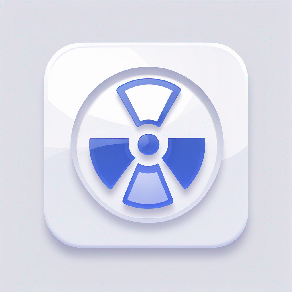 Modern "website icon for radiation meter" Icon Design