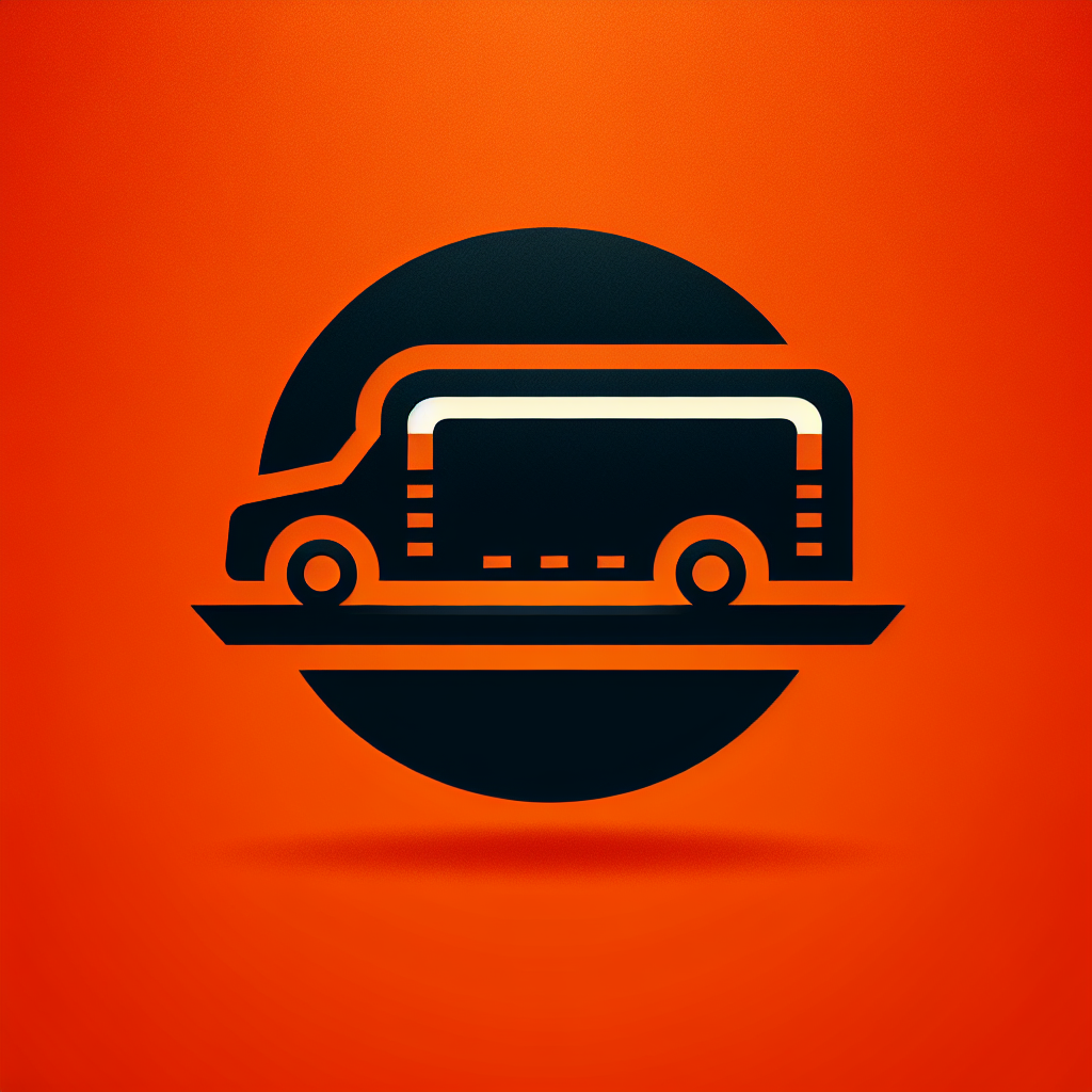 Modern "car trailer" Icon Design