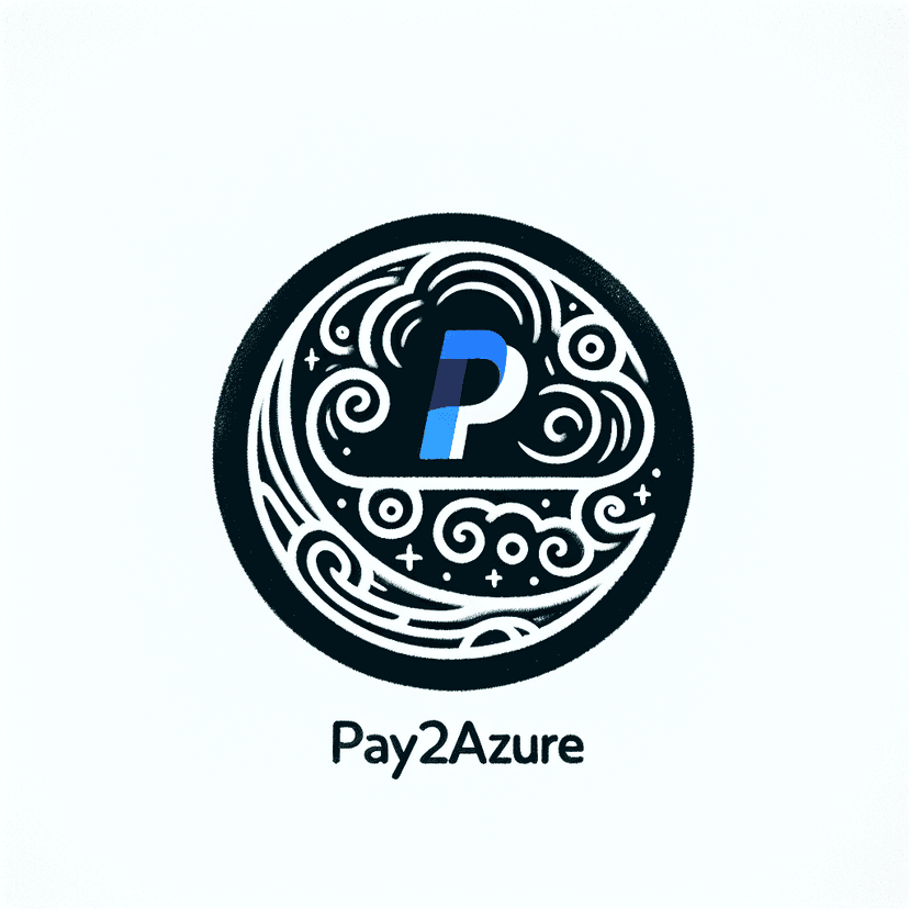 A Paypal Like Icon With Text "pay2azure"