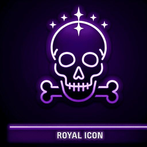 Neon "skull" Icon Design