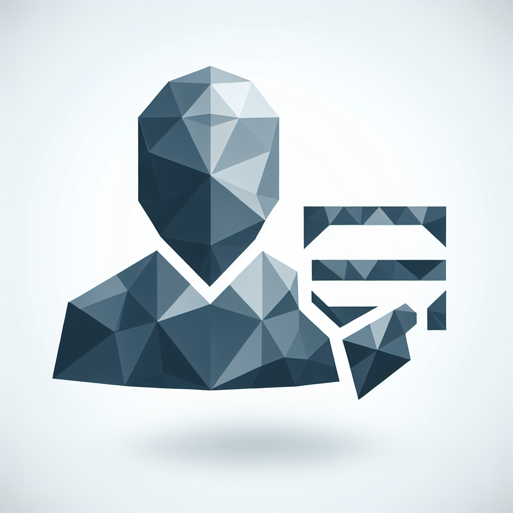 Polygonal "TRANSACTION INVESTIGATION LOGO" Icon Design