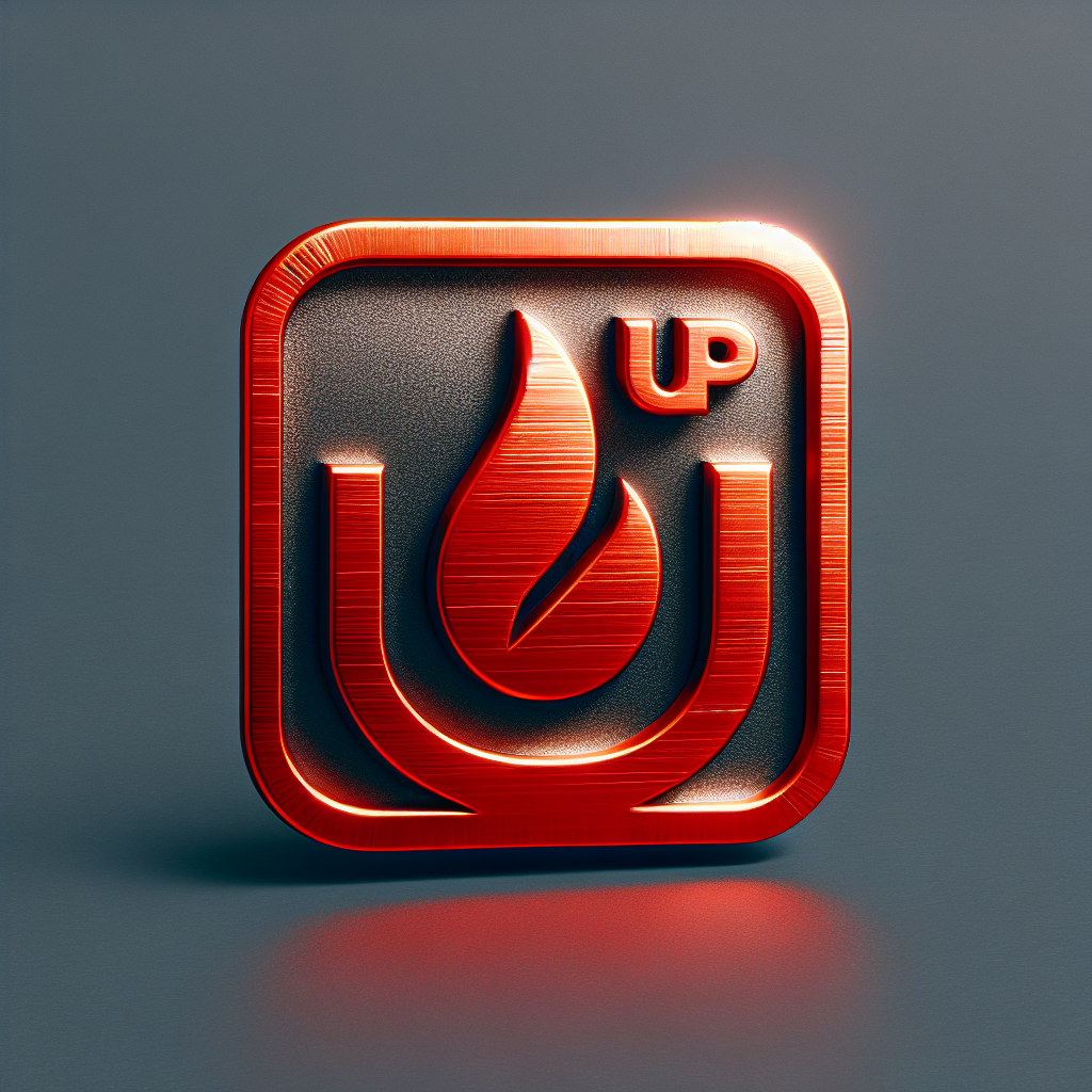 Metallic "UPMED LOGO" Icon Design