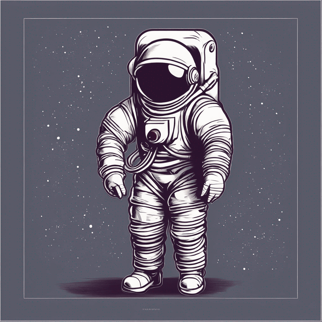 Modern "spaceman" Icon Design