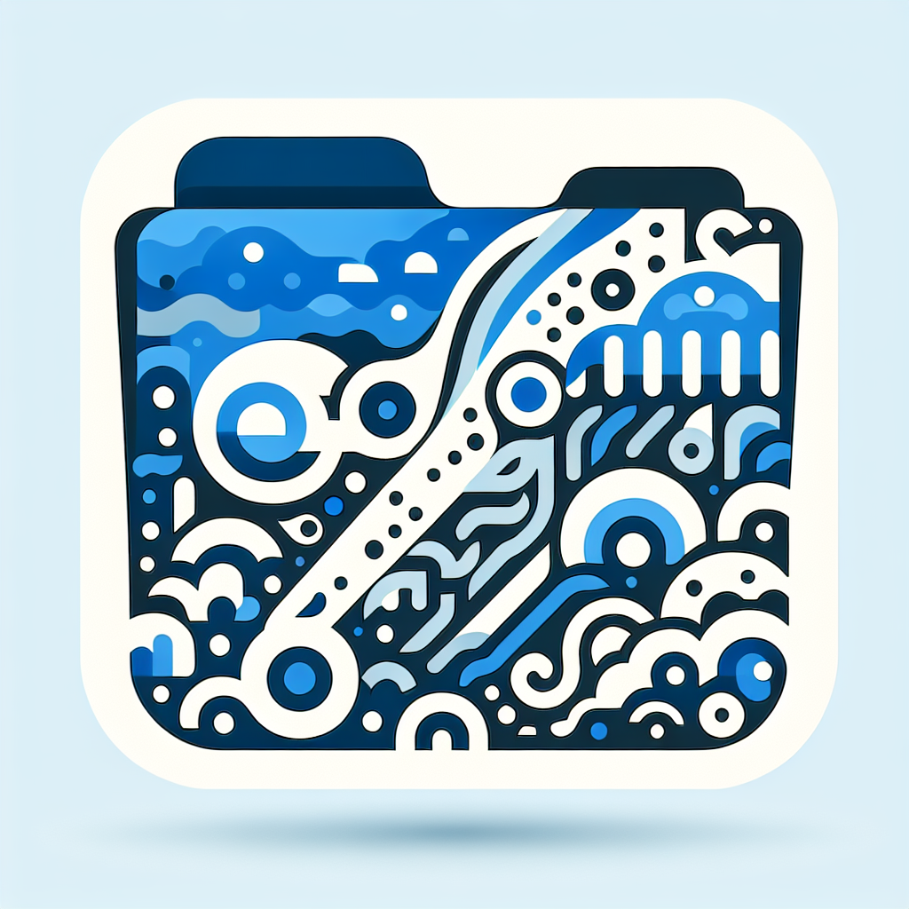 Abstract "Save results file" Icon Design