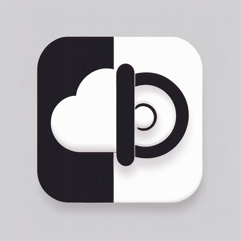 Minimalistic "Cloud" Icon Design