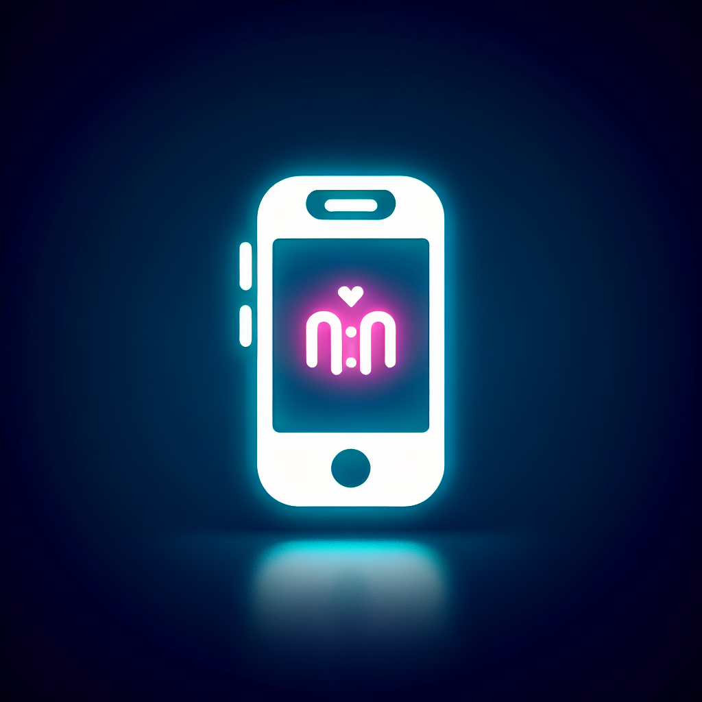 Neon "a beautify scan app" Icon Design