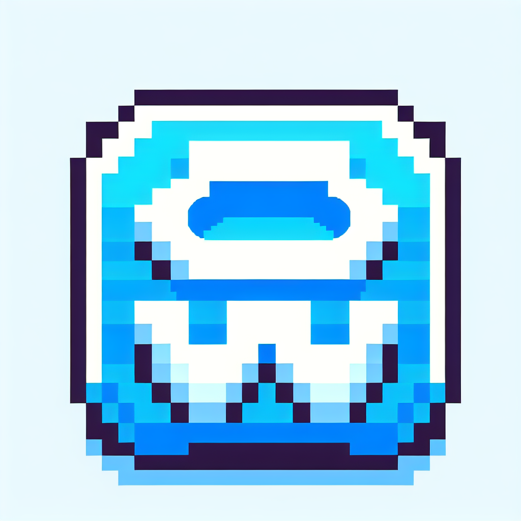 Pixelated "A Icon With two letters stacked on top of eachother (S, W)" Icon Design