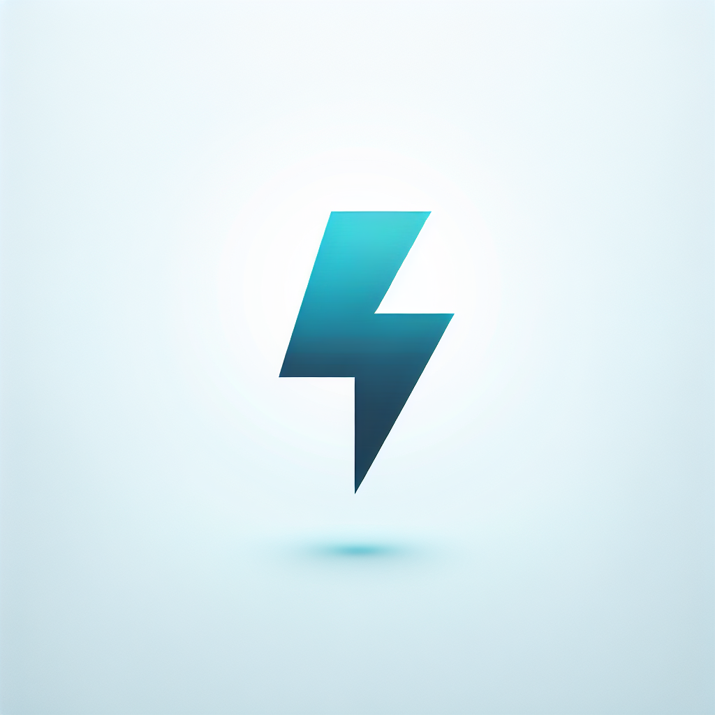 Modern "electricity ac dc lightning" Icon Design