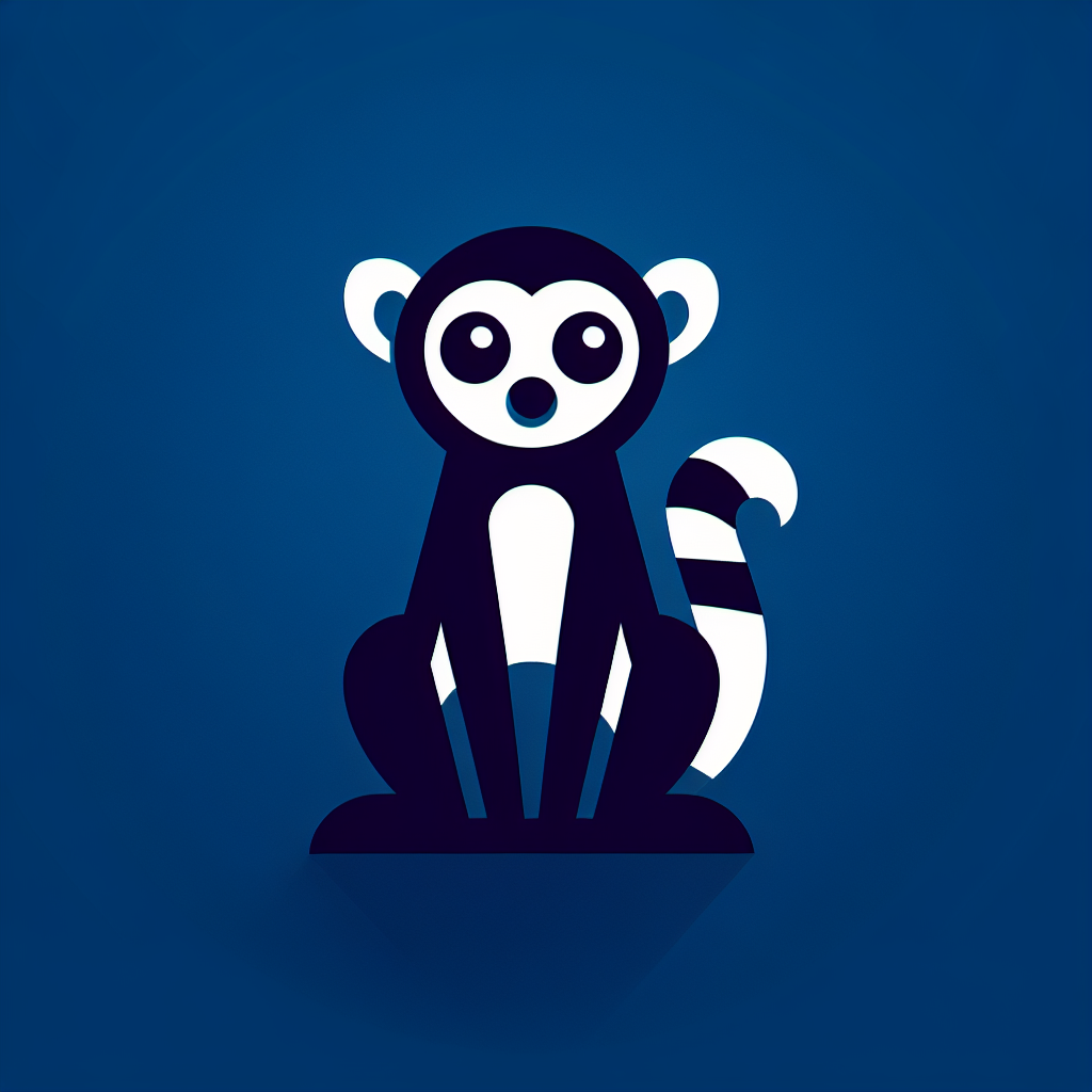 Minimalistic "lemur" Icon Design