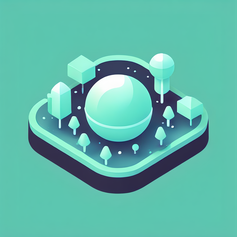 Isometric "space" Icon Design