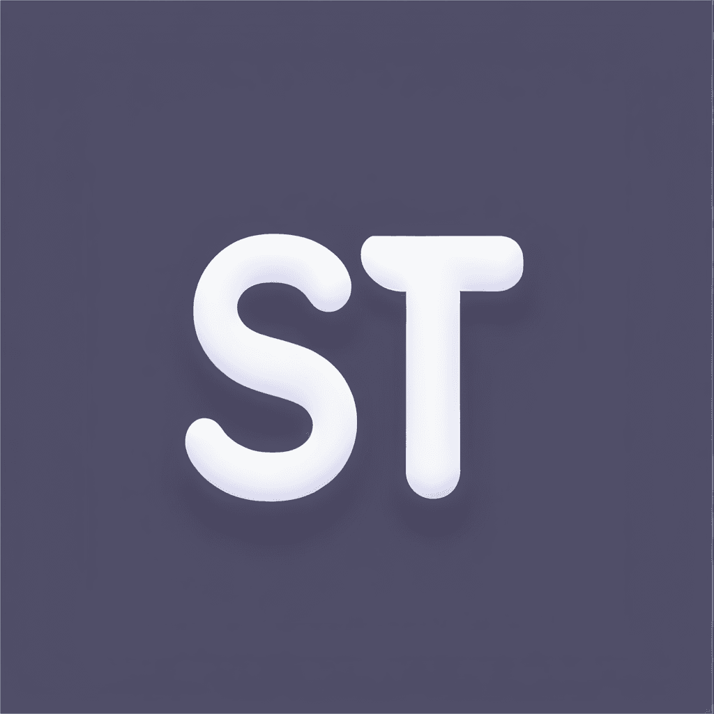 Modern "text icon with "⇌ SST"" Icon Design