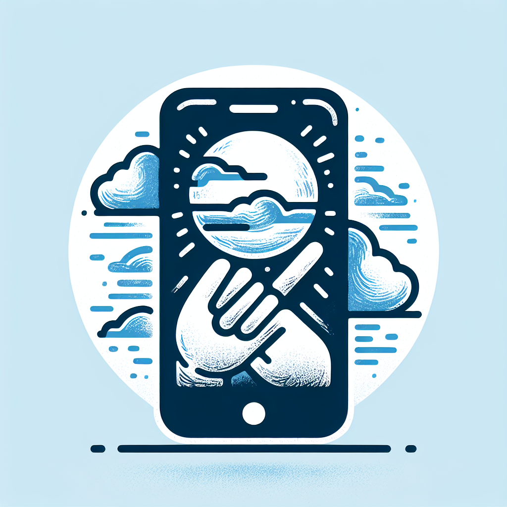 Hand Drawn "Instant Messaging Mobile App with Sign Language Translation" Icon Design