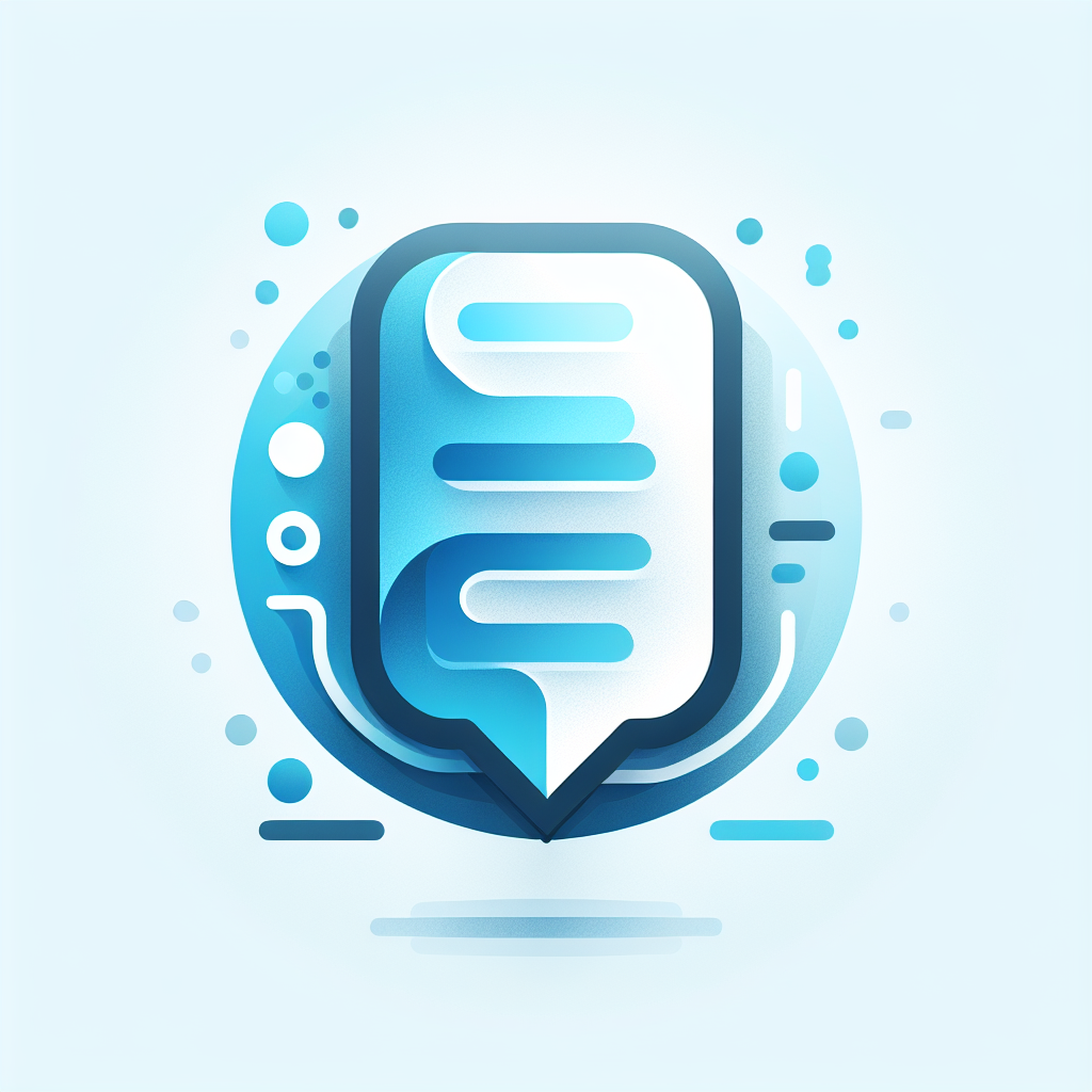 Modern "an Cool message app" Icon Design