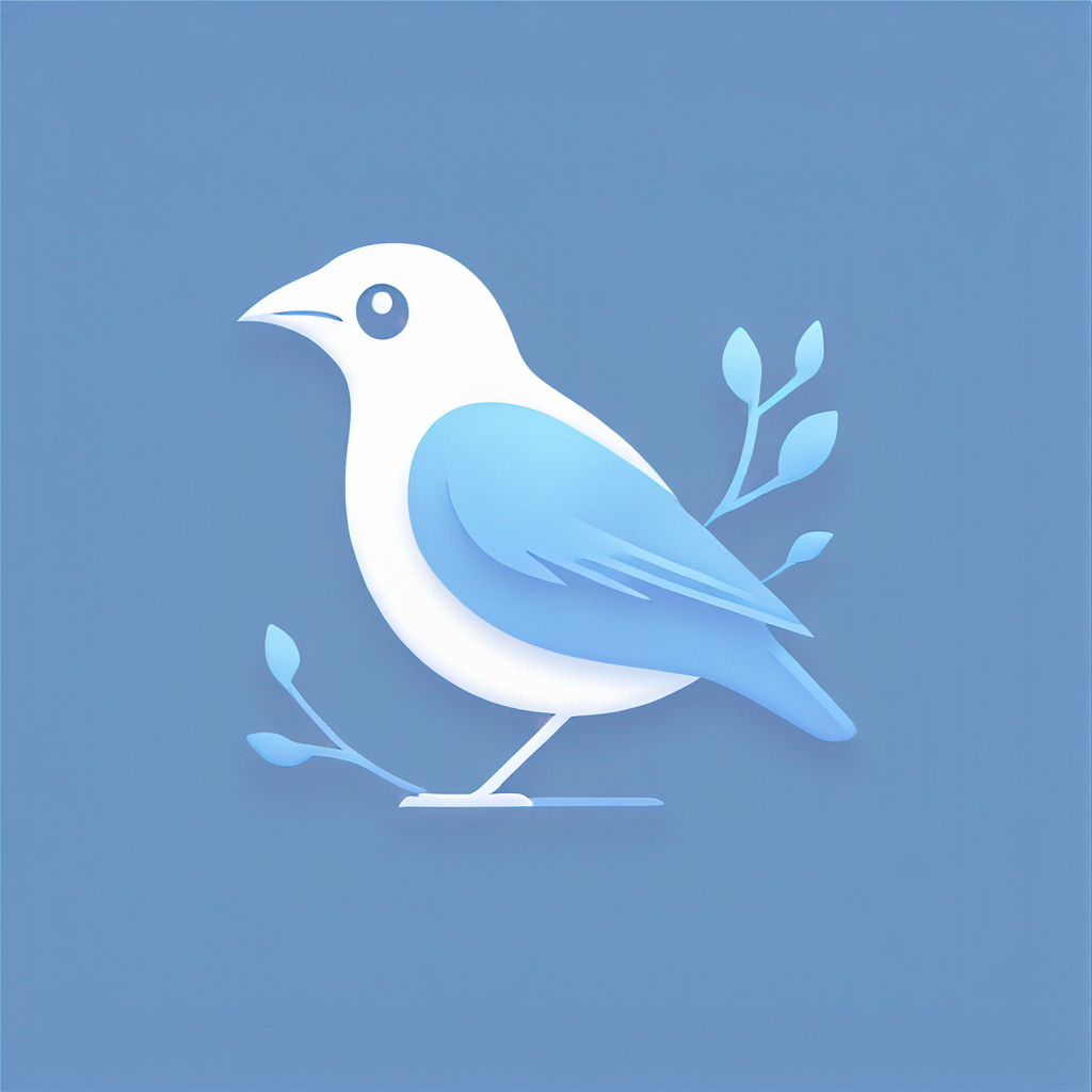 Modern "a bird" Icon Design