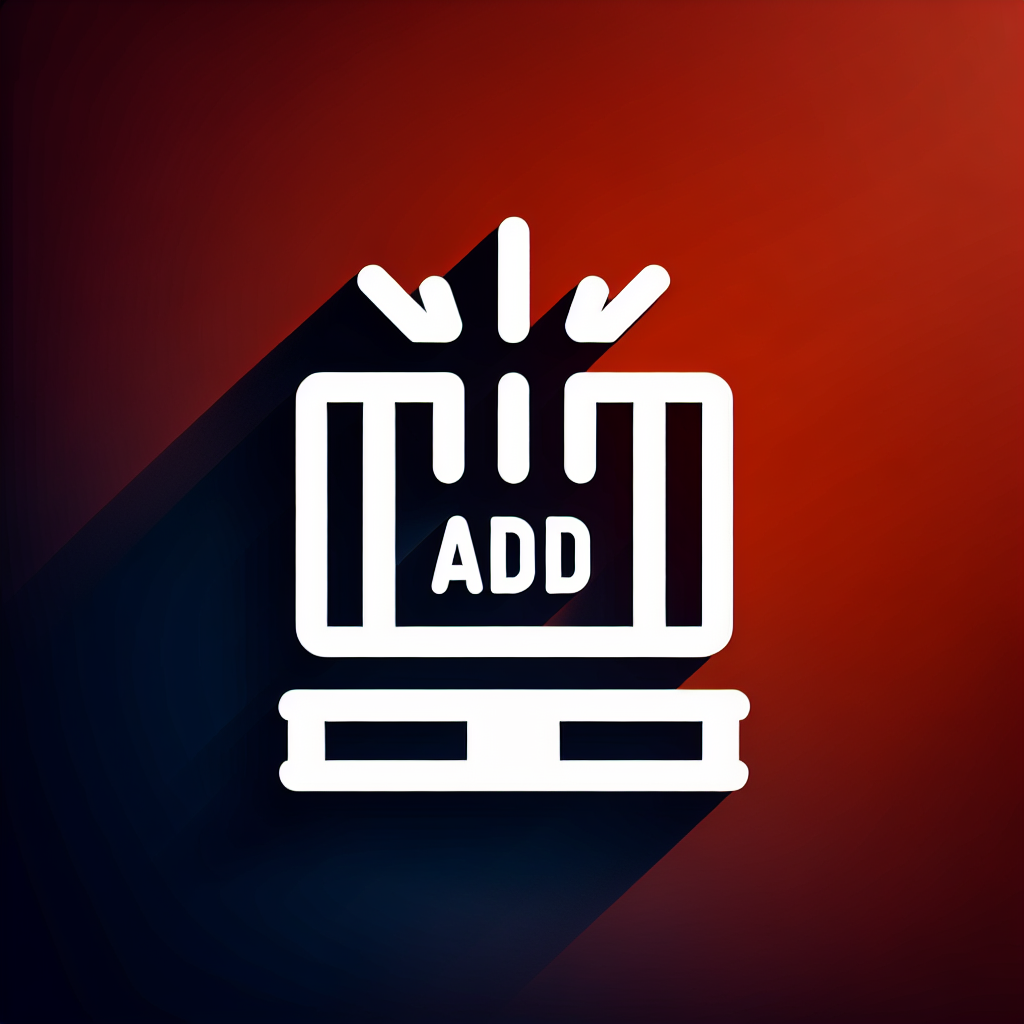 Modern "add new warehouse pallet" Icon Design