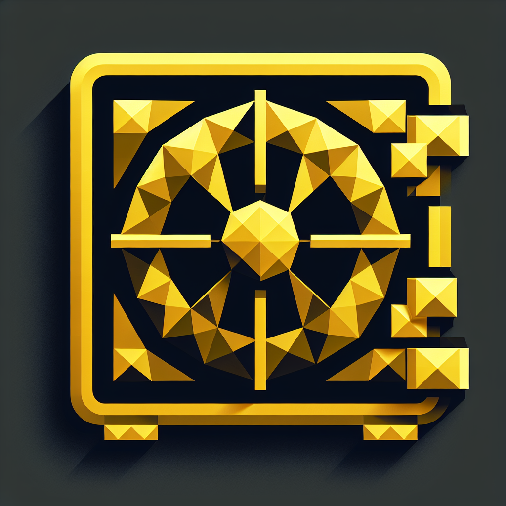 Polygonal "vault" Icon Design