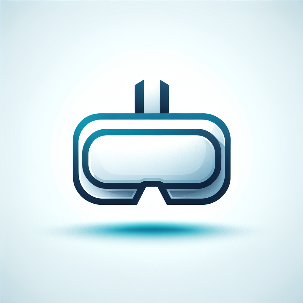 Modern "augmented reality headset" Icon Design