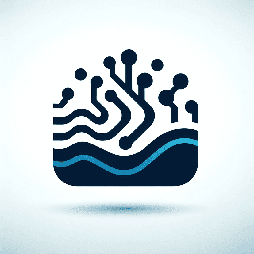 A Wave Integrated Into A Circuit Board