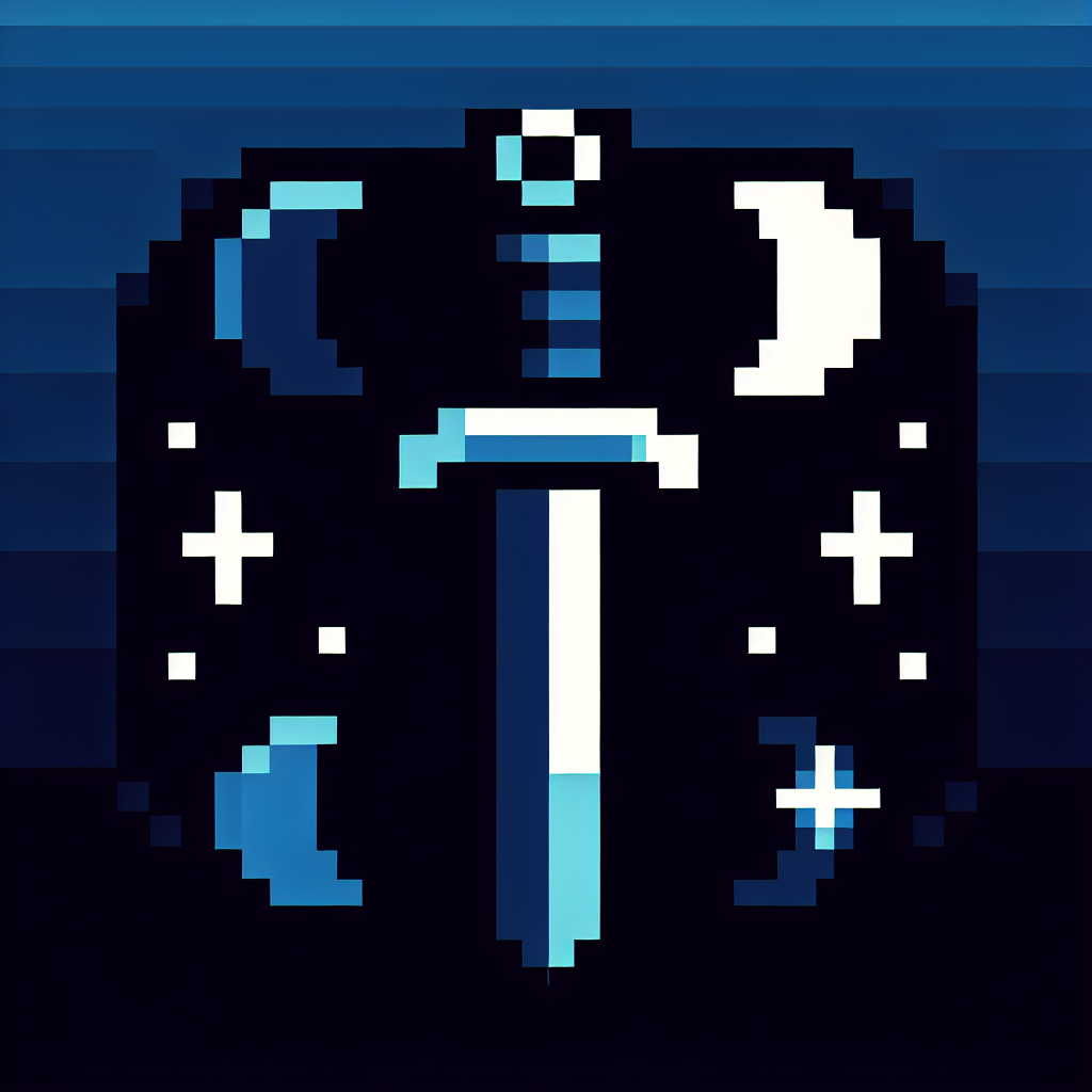 Pixelated "Dagger" Icon Design